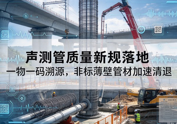 镇雄声测管质量新规落地，一物一码溯源，非标薄壁管材加速清退