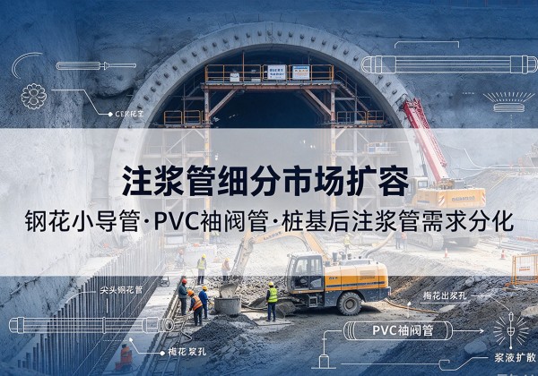 镇雄注浆管细分市场扩容，隧道钢花小导管、PVC 袖阀管、桩基后注浆管需求分化